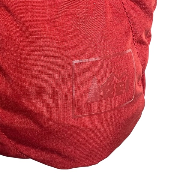 REI Women's Therum Down Filled Puffer Vest Orange Rust Red Size L - Picture 4 of 7